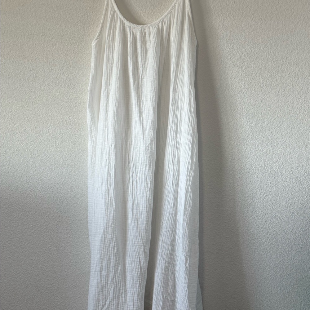 Marine Layer White Gauze Maxi Slip